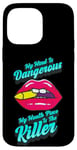 Coque pour iPhone 14 Pro Max Mon esprit est dangereux, mon embout buccal est The Killer Boss Lady