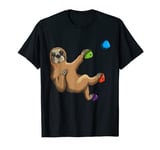 Climbing Sloth Climbing Wall Mountaineer Bouldering Animals T-Shirt