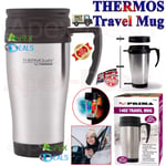 Thermos Flask Insulated Travel Mug Warm Hot Tea Coffee Drink Outdoor Thermal Cup