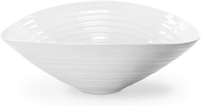 Sophie Conran for Portmeirion Salad Bowl, Porcelain, White, 28.5 x 28.5 x 11.25