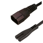 Black box BLACK BOX EPR-C SERIES EXTENSION CABLE - IEC-C14 TO IEC-C7, 2-M (6.5-FT.) (EPR-C14-C7-02M)