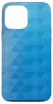 Coque pour iPhone 13 Pro Max Polygone Géométrie Océan Bleu Dégradé