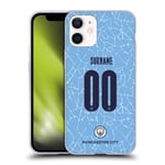 Head Case Designs Officially Licensed Custom Customised Personalised Manchester City Man City FC Home 2020/21 Badge Kit Soft Gel Case Compatible With Apple iPhone 12 Mini
