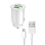 Billaddarpaket för Sony Xperia III Lite USB till USB Typ C Snabbladdning 30W PD & QC 3.0 + 1 Typ C-kabel - 2 portar