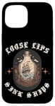 iPhone 15 Loose Lips Sink Ships Ocean Strom Ship In A Bottle Case