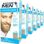 6x Just For Men M10 BLONDE Moustache & Beard Facial Hair Colour Gel Dye