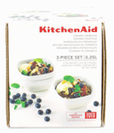 KitchenAid Kitchen Aid 3 Piece Ramekins Ramekin set .25L 250ml Bowls rrp £33