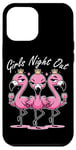 iPhone 12 Pro Max Cute Pink Flamingos Girls Night Out for Friends Flamingo Case