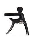 Linrax C1 Capodastre Guitare, Alliage Capo de Guitare 3 en 1 avec Porte-Médiator et Extracteur de Broche de Pont, Capos pour Guitare Acoustique Guitare Electrique Basse Ukulélé Banjo Mandoline, Noir