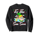 This Is The Sea Sun Beach Santa Christmas Vacation Santa Sweatshirt