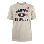 DENVER BRONCOS New Era Casquette NFL Regular T-Shirt Vieilli sérigraphié Team Graphic Stone Unisexe