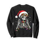 Christmas Skeletor With LGBT-Q Sunglasses Pride Christmas Sweatshirt