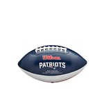 Wilson Ballon de Football Américain, NFL CITY PRIDE, New England Patriots, Cuir Mélangé, Pour Joueurs de Loisirs, Bleu/Gris, WTF1523XBNE