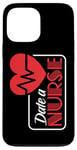 Coque pour iPhone 13 Pro Max Infirmière Heartbeat Medical Professional Fun Date a Nurse