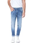 REPLAY Men's M914Y Anbass Hyperflex White Shades Jeans, Light Blue 010, 38W / 32L