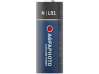 Agfaphoto 110-803678, Engångsbatteri, Lr1, Alkalisk, 1,5 V, 1 Styck, Svart, Blå, Röd, Vit