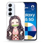 Cokitec Coque Renforcée pour Samsung Galaxy A55 5G Manga Demon Slayer Nezuko