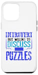 Coque pour iPhone 12 Pro Max Puzzle Lover Introverti discutera des puzzles Fun Puzzler