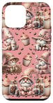 Coque pour iPhone 12 mini Cute Pink Coffee Accessories For Gnome Lovers And Coffee Mom