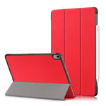 iPad Air 11 (2024) / Air 10.9 (2022/2020) - Tri-Fold læder cover m/wake up/sleep - Rød