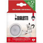 Bialetti Joint D'Étanchéité + Filtre Cafetière en Aluminium 6 Tasses