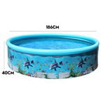 Grande piscine gonflable carrée extérieure pour enfants,baignoire pour bébé et enfant,maison,186x40cm,2021MAX - Type 186 40cm