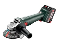 Metabo W 18 L 9-125 Quick - Vinkelsliper - Trådløs - 125 Mm - 2 Batterier - 18 V