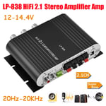 LP-838 HiFi Digital Power Amplifier MP3 Phone Audio Stereo Bass Amp 2.1 Channel