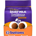 Cadbury Dairy Milk Orange Giant Buttons Chocolate Bag 85g (Pack of 10 Bags)