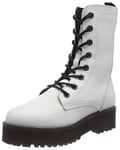 Buffalo Femme Mac Botte Tendance, Blanc, 36 EU