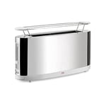 Alessi SG68 Grille-Pain Design avec Chauffe Croissants Acier Inoxydable et PC Blanc