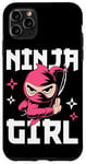 Coque pour iPhone 11 Pro Max Ninja Girl Fierce Warrior Design