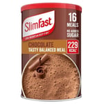 SlimFast Chocolate Flavour Shake Powder 600g Tub Balanced Meal Replacement