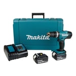 Makita DHP453F001 18V LXT Cordless Combi Drill 2 x 3.0Ah Battery Charger & Case