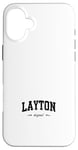 Coque pour iPhone 16 Plus Layton Design College Utah