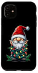 Coque pour iPhone 11 Nain de jardin Chapeau de Noël