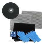 EFF57 Type Carbon Charcoal Filter Kit for ZANUSSI Cooker Hood Vent Extractor