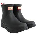 Hunter Play Short Womens Black Wellies Boots - Size UK 9