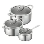 Allround 3pc Saucepan & Casserole Set