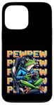 iPhone 13 Pro Max Cute Gaming Frog Pew Video Game Graphic Men Boys Kids Women Case