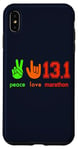 iPhone XS Max Peace Love 13.1 Half Marathon Cool Running Runners Case