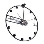 Decorative Modern Wall Clock Silent Movement Eye Catching 60cm Retro Style Wall