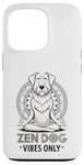 Coque pour iPhone 13 Pro Zen Méditant Mandala Mindfulness Chien