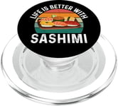 Funny Sashimi Food Lover PopSockets PopGrip for MagSafe