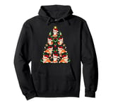 Cat Xmas Decoration Santa Hat Cat Christmas Tree Pullover Hoodie