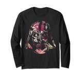 Star Wars Darth Vader Floral Helmet Art Fill Long Sleeve T-Shirt