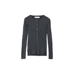 Colette Cardigan, Charcoal Gray Melange