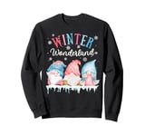 Walking In A Winter Wonderland Christmas Cute Gnome Matching Sweatshirt