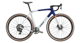 Velo de gravel trek checkmate slr 7 sram force xplr axs 12v 700 mm blanc bleu 2025