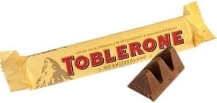 Toblerone Milk Chocolate Bars with Honey and Almond Nougat - 6 x 35g